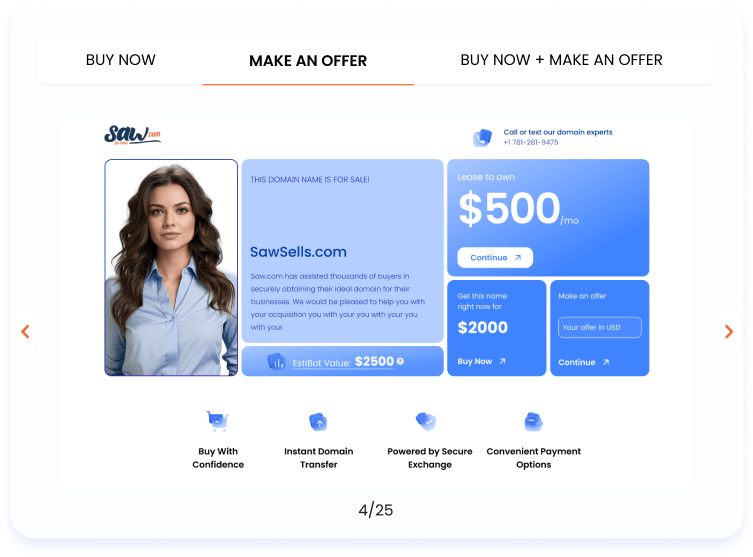 Dedicated ‘For Sale’ Pages illustration