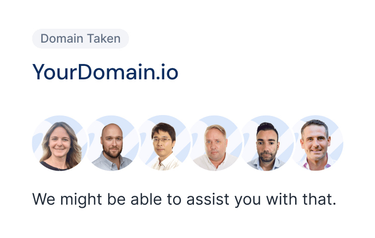 Premium domain acquisition illustration