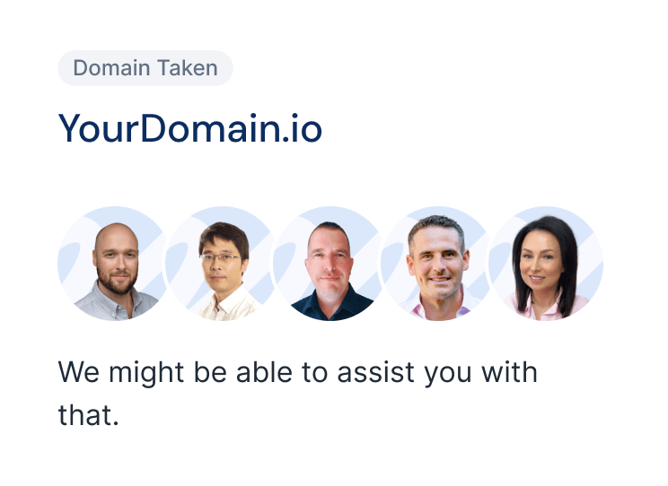 Premium domain acquisition illustration