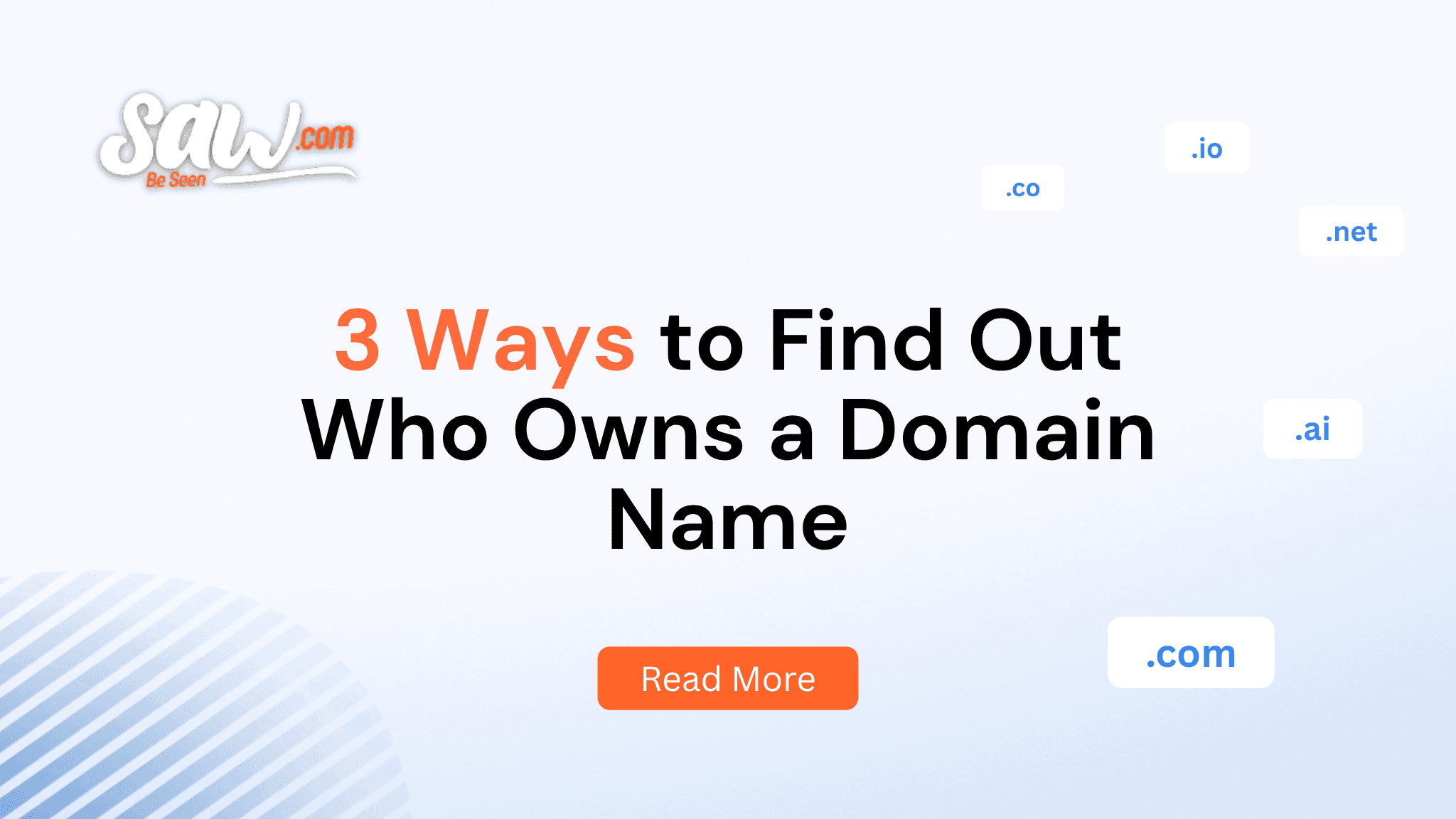 Ways to find out who owns a domain name