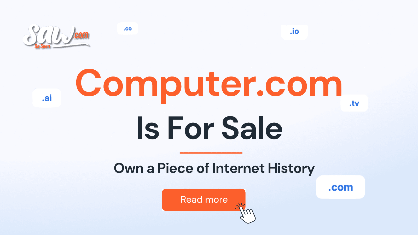 Computer.com Is Exclusively Listed for Sale With Saw.com