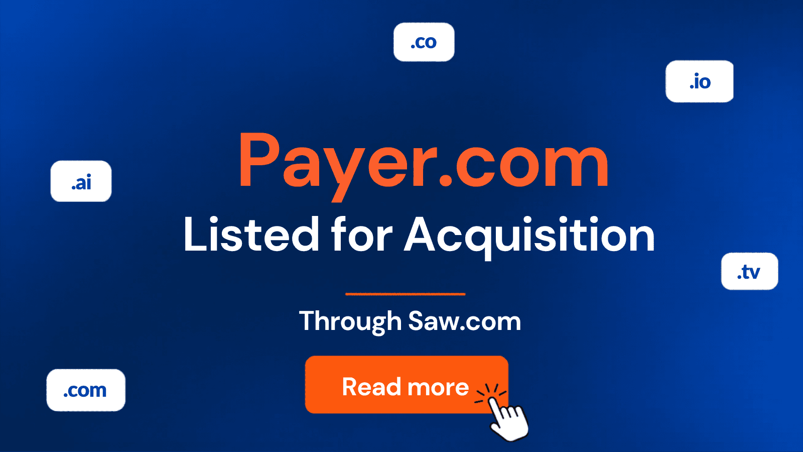 Payer.com Listed for Acquisition Through Saw.com