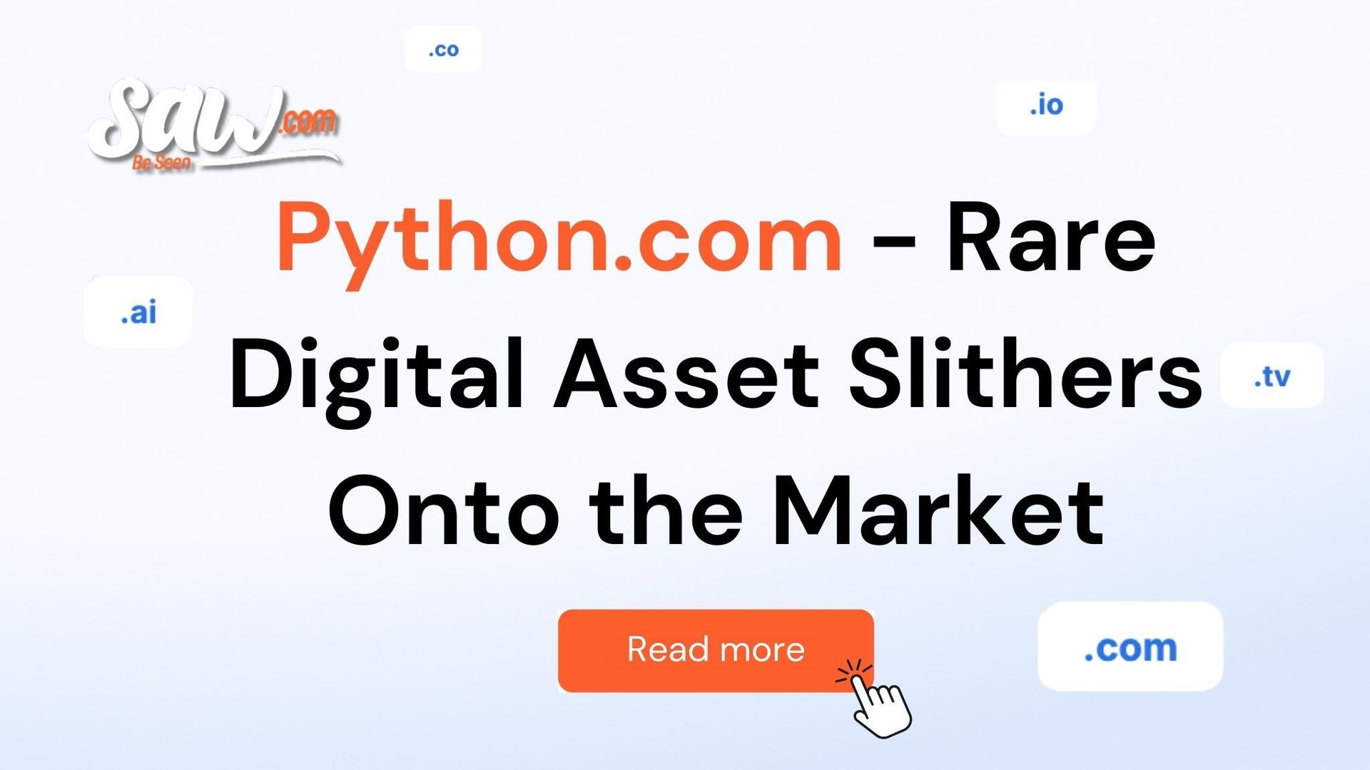 Python.com domain name listed for acquisition by Saw.com