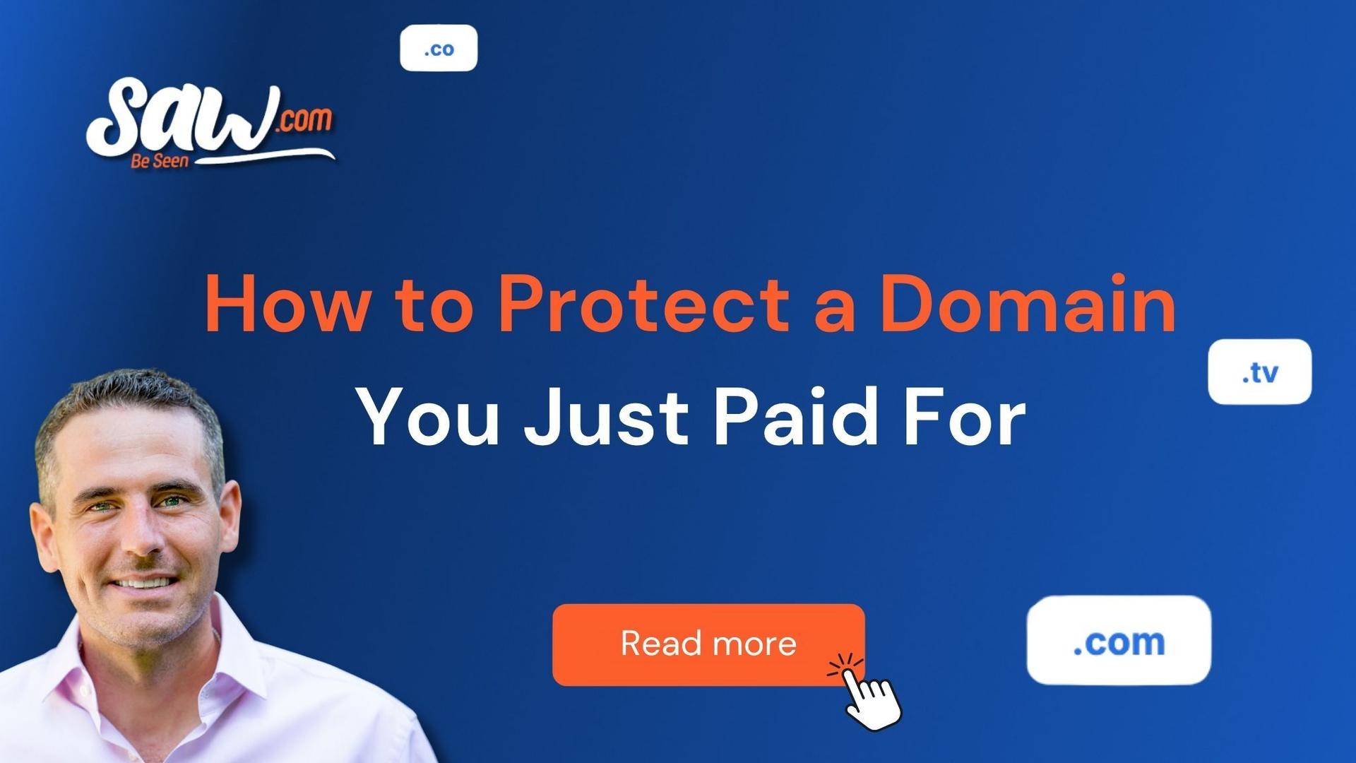 Guide to protecting a newly purchased premium domain by securing ownership, limiting developer access, renewing early, and enabling registry lock.