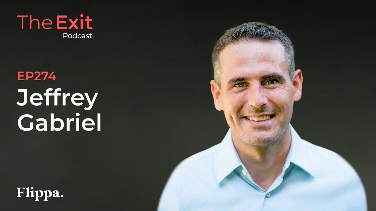Jeffrey M. Gabriel, Founder and CEO of Saw.com, featured as a guest on The Exit Podcast Episode 274 by Flippa, discussing premium domain names and digital real estate.