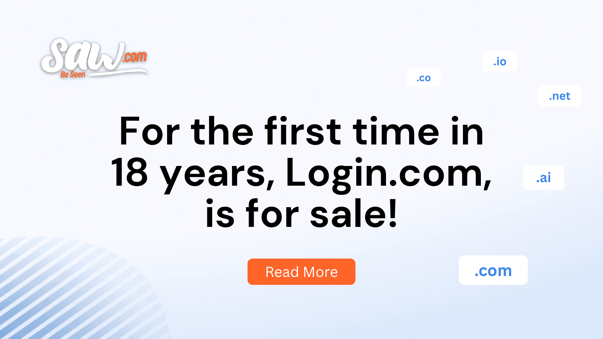 For the first time in 18 years, Login.com, is for sale!