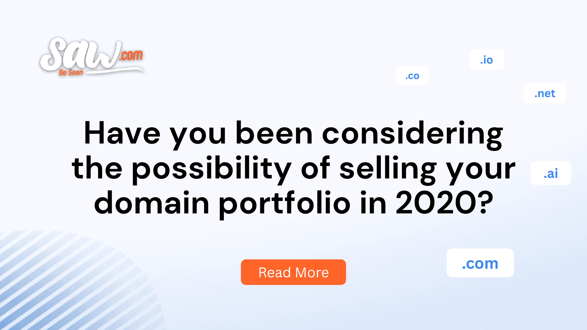 Have you been considering the possibility of selling your domain portfolio in 2020?