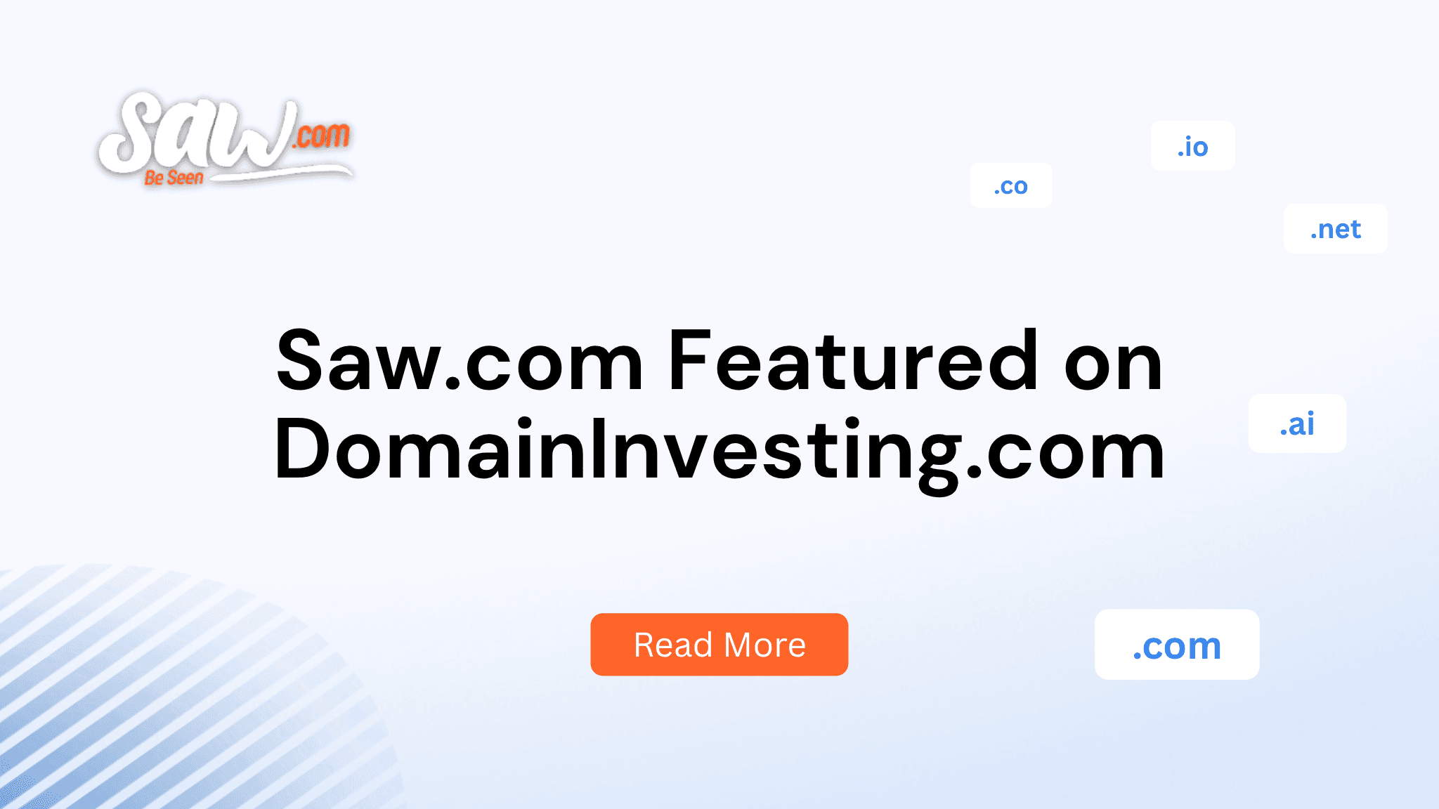 Saw.com Featured on DomainInvesting.com